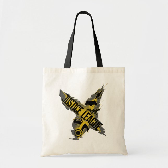 Bolso De Tela Liga de la Justicia | Liga de Justicia y Símbolos  (Frente)