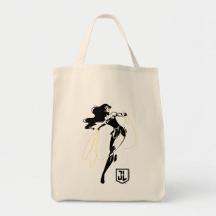 Bolso De Tela Liga de la Justicia Mujer Maravilla Con Arte Pop