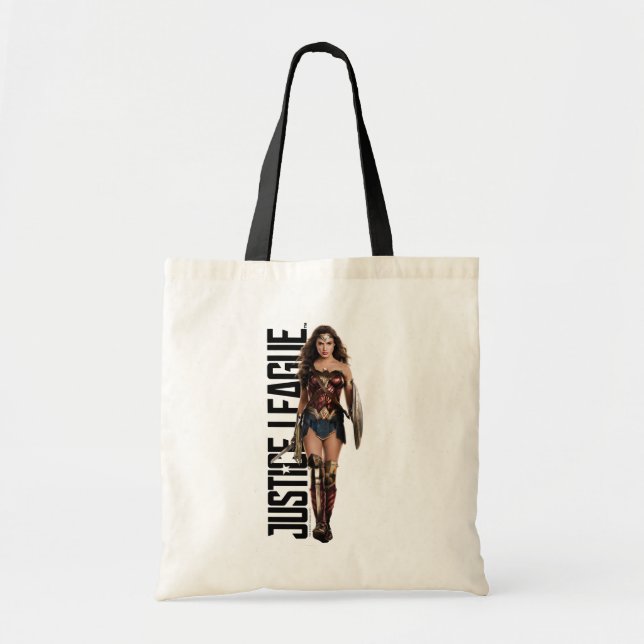 Bolso De Tela Liga de la Justicia | Mujer Maravilla En Battlefie (Frente)