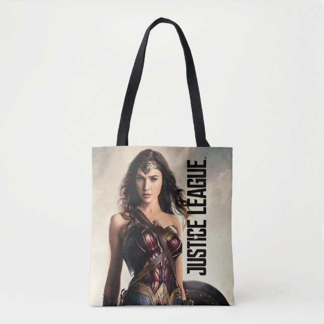 Bolso De Tela Liga de la Justicia | Mujer Maravilla En Battlefie (Anverso)