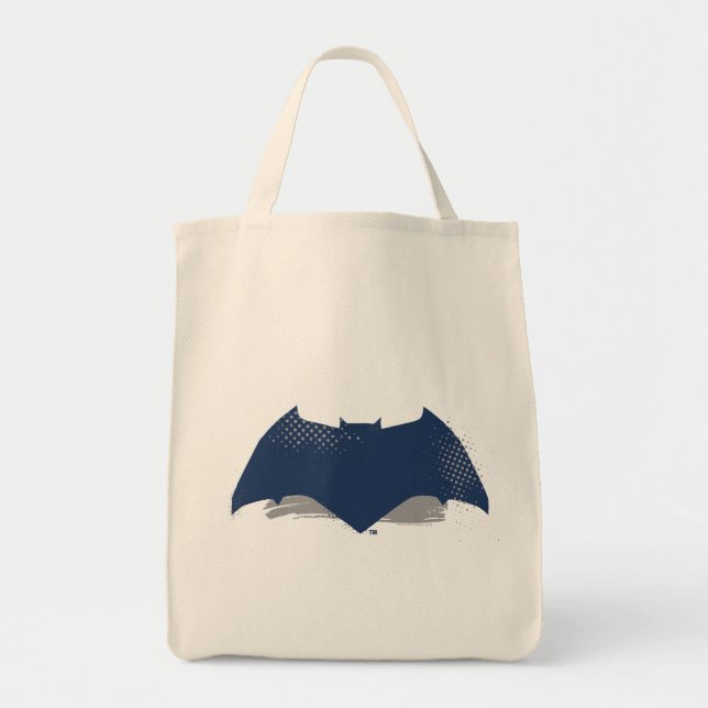 Bolso De Tela Liga de la Justicia | Símbolo batman de brocha y s (Frente)