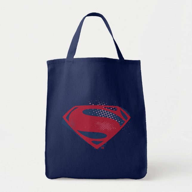 Bolso De Tela Liga de la Justicia | Símbolo de Superman de broch (Frente)