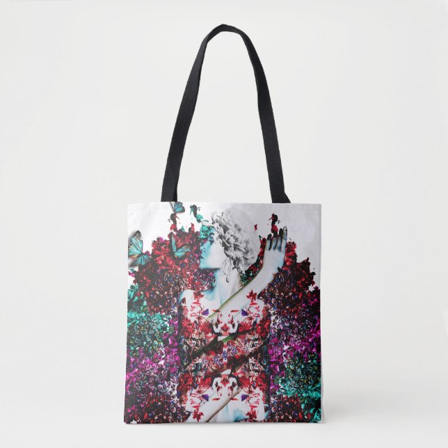 Bolso De Tela Like Flowering Flowers (Anverso)