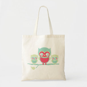 Bolso De Tela Lil Munchkin Kawaii Owls