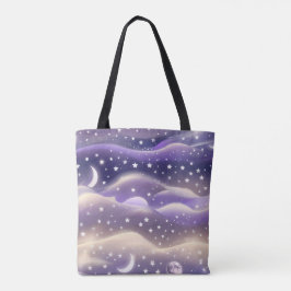 Bolso De Tela Lilac Cream Moon Estética Suave