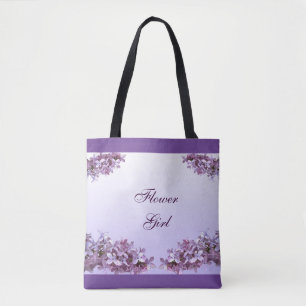 Bolso De Tela Lilac Flower Girl Boda Tote Bag