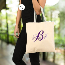 Bolso De Tela lilac romántico lac sombrío monogramas púrpura dam