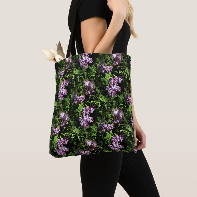 Bolso De Tela Lilacs.... (Detalle)