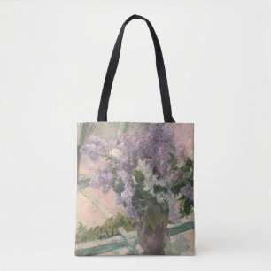 Bolso De Tela Lilacs en la ventana por Mary Cassatt American Pai