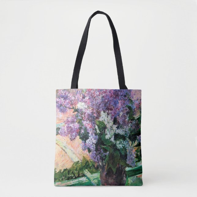 Bolso De Tela Lilacs en una ventana, Mary Cassatt (Anverso)