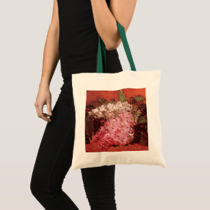 Bolso De Tela Lilas rosadas de Vincent van Gogh, Naturaleza muer