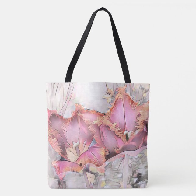 Bolso De Tela Lilies (Anverso)