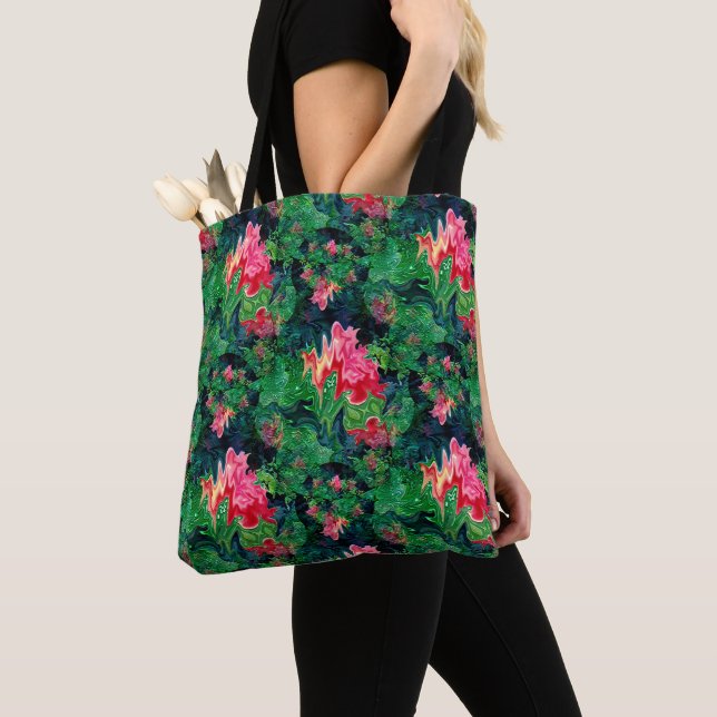 Bolso De Tela Lilies de agua..... (Detalle)