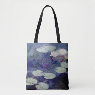 Bolso De Tela Lilies de agua rosada: 1897-99 de Monet
