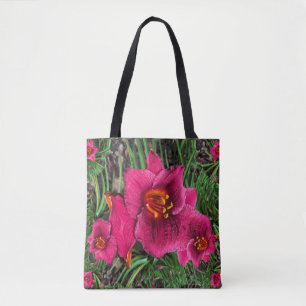 Bolso De Tela Lilies of Love.