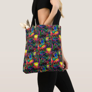 Bolso De Tela Lilies psicodélicos.......