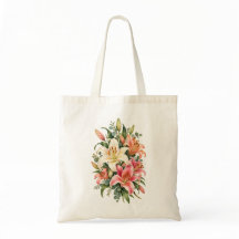 Lilios Elegantes de Acuarela en Rosa y Marfil
