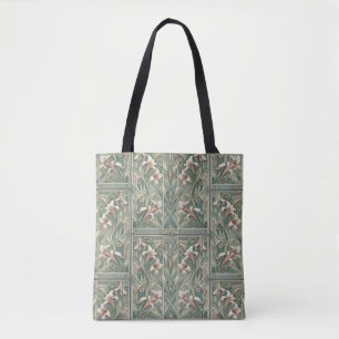 Bolso De Tela Lillies Dream Art Nouveau mitad gota