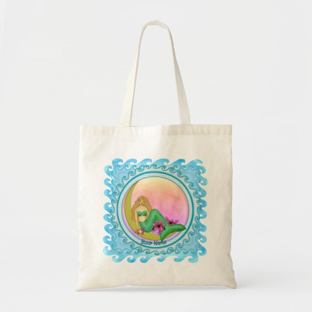 Bolso De Tela Lily Moon Mermaid  (Frente)