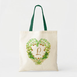 Bolso De Tela Lily-of-the-Valley Heart Personalizada