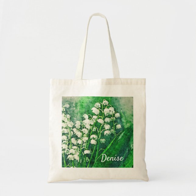 Bolso De Tela Lily of the Valley Personalized Tote Bag (Frente)