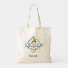 Bolso De Tela Limassol City Chipre Retro Vintage