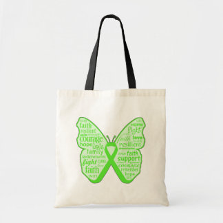 Bolso De Tela Lime Disease Awareness Butterfly Ribbon