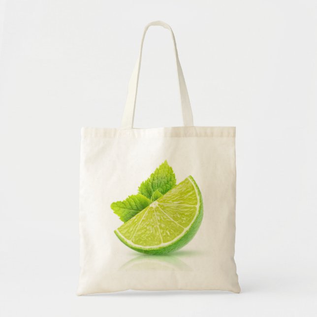 Bolso De Tela Lime Slice (Frente)