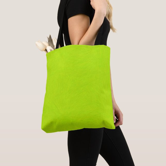 Bolso De Tela Lime verde abstracta (Detalle)