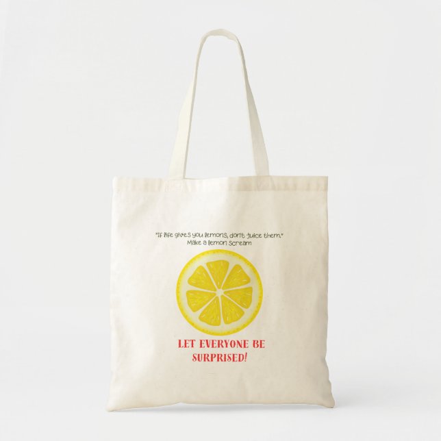 Bolso De Tela limón (Frente)