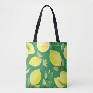 Bolso De Tela limón, acuarela, fondo, fruta, wallpape