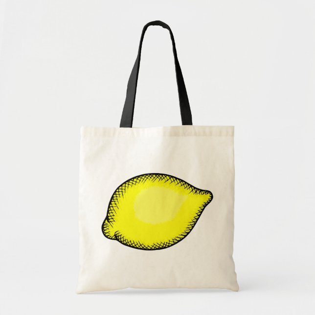 Bolso De Tela Limón gigante (Frente)