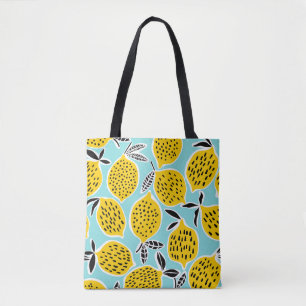Bolso De Tela Limón Vintage: Patrón sin costura de mano