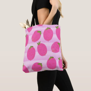 Bolso De Tela Limonada de limones rosados verano fruta brillante