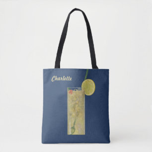 Bolso De Tela Limonada Vintage o Refresco de Frutas, Bebidas