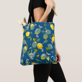 Bolso De Tela Limoncillos al acuarela 29