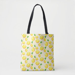 Bolso De Tela limones amarillos fantásticos