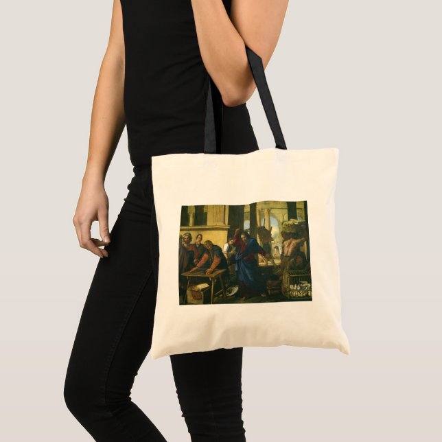 Bolso De Tela Limpieza de Jesucristo del Templo (Anverso (producto))