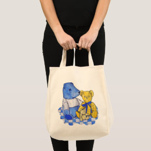 Bolso De Tela linda foto de oso de peluche