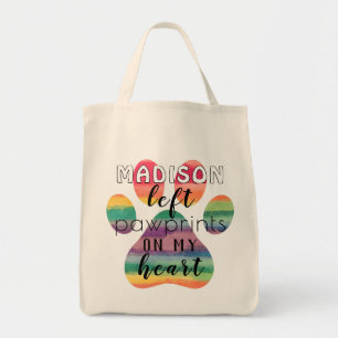 Bolso De Tela Lindas Huellas de Pezuña de Puente de Arcoíris Per