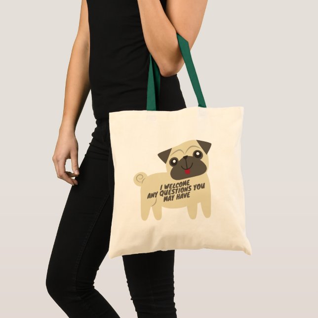 Bolso De Tela Lindo acojo con satisfacción cualquier pregunta (Anverso (producto))