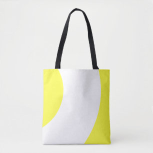 Bolso De Tela Lindo amarillo y blanco