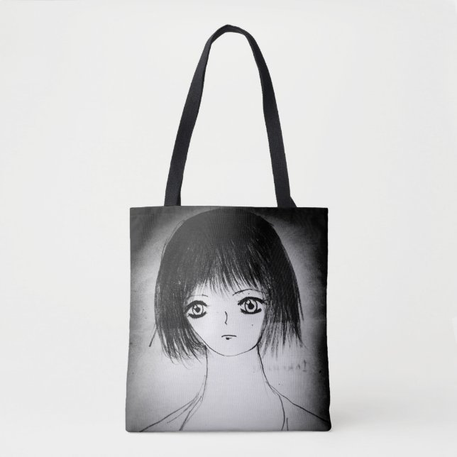 Bolso De Tela lindo anime manga yaei chica (Anverso)