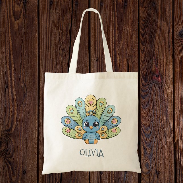 Bolso De Tela Lindo Bebé Pavón Chibi (Subido por el creador)