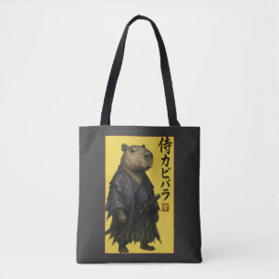 Bolso De Tela Lindo capybara esperando estética japonesa Kawaii