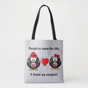 Bolso De Tela Lindo encontré a mi compañero del pingüino para