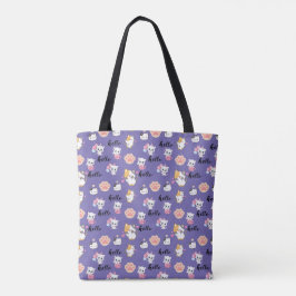 Bolso De Tela lindo hola gatito