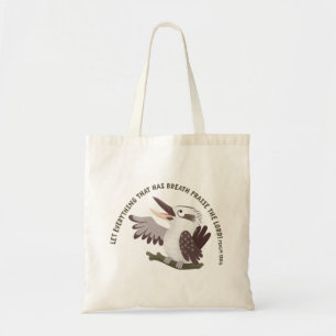Bolso De Tela Lindo kookaburra alaba al Señor versículo de la bi