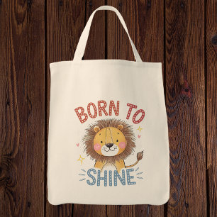 Bolso De Tela Lindo León "Nacido para Brillar"