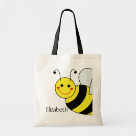 Bolso De Tela Lindo manosee la abeja personalizada